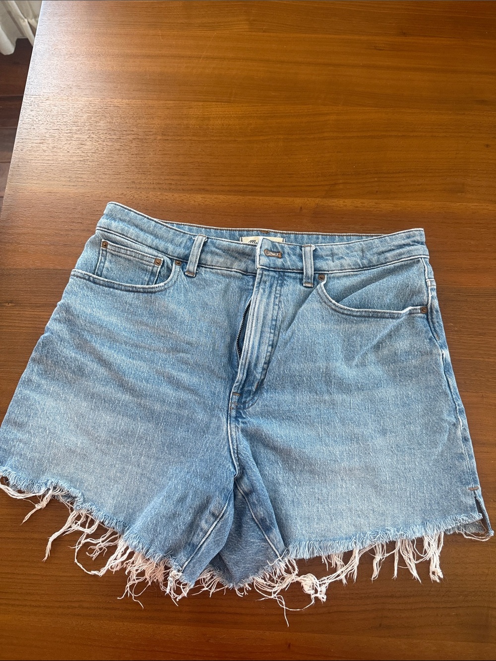 Madewell Denim Shorts - the Curvy Perfect Mid Length Jean Short